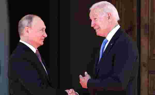Tam 12 dakika bekletti! Tüm gözlerin çevrildiği Biden-Putin görüşmesi başladı