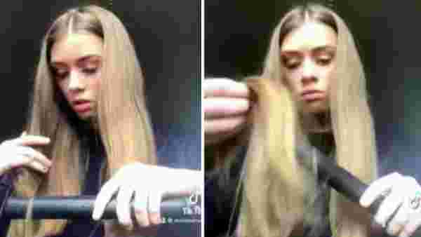 TikTok videosu çeken genç kız saçlarını yaktı