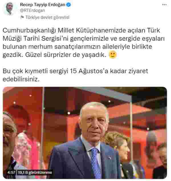 Türk müziği performansı dinleyen Cumhurbaşkanı Erdoğan espriyi patlattı: Sıkıysa Müslüm baba söyleyin