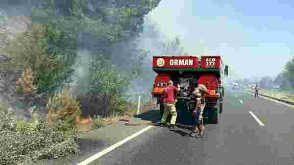 Ula'da orman yangını; 2 ev tahliye edildi