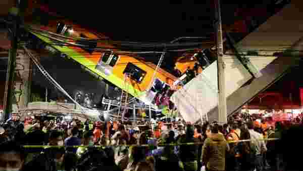 Üst geçit çöktü, metro araçların üzerine düştü! Meksika'yı sarsan faciada 23 kişi öldü, 49 kişi yaralandı