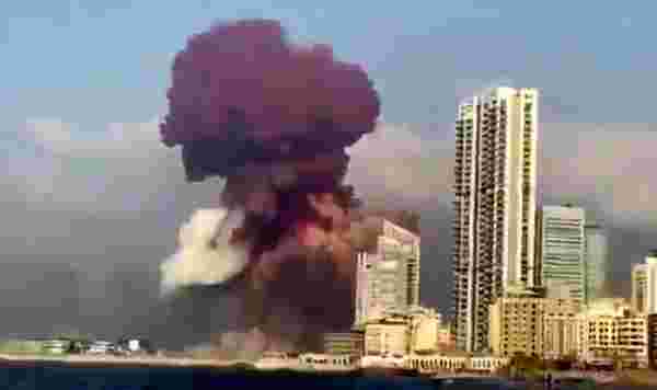 Uzman isim Beyrut'taki patlama esnasında görülen pembe dumanın kaynağına açıklık getirdi