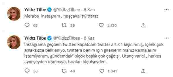 Yıldız Tilbe, Twitter ı kapatma kararı aldı #1