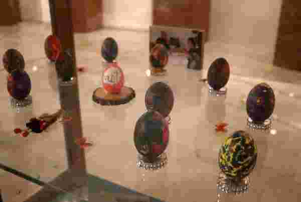 Yumurta müzesinde piton yumurtası ilgi çekiyor