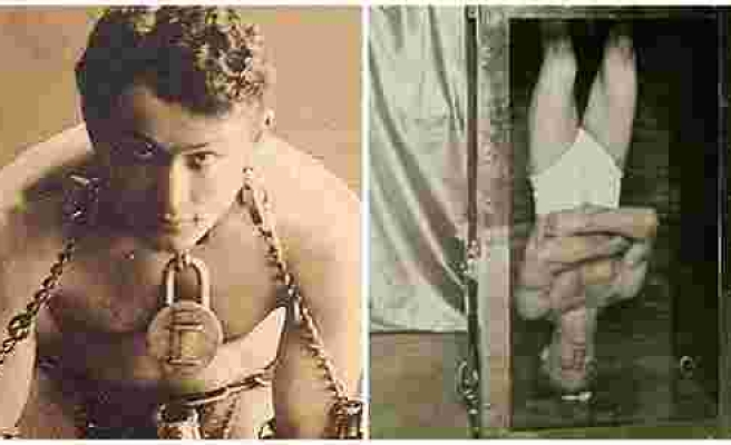 15 Madde ile Kurtulamayacağı Zincir Olmadığını Kanıtlamış Efsane İllüzyonist: Houdini