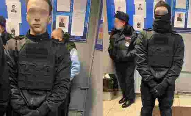 16 yaşındaki bir genç, polis kılığına girerek Navalny protestolarında görev yapan polislerin arasına sızdı