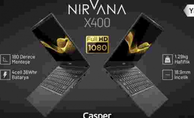 180 derece açılan Casper Nirvana X400 piyasaya çıktı