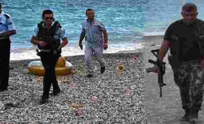 Antalya'da özel harekat sahile indi