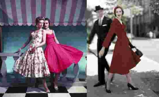 1950'li Yılların Moda Anlayışını Bizlere Aktaran Muhteşem Güzellikte Fotoğraflar
