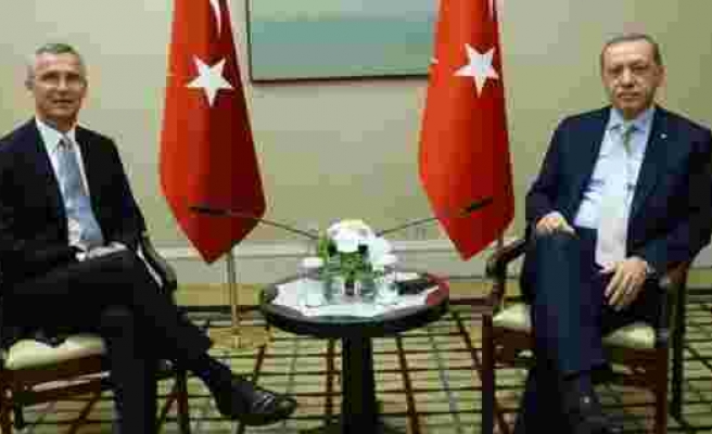 Cumhurbaşkanı Erdoğan, Stoltenbergle Suriyeyi görüştü