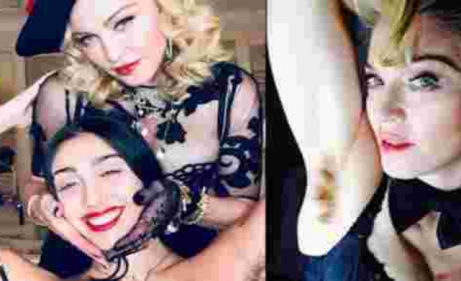 Madonna'nın kızının tüylü görüntüsü olay oldu