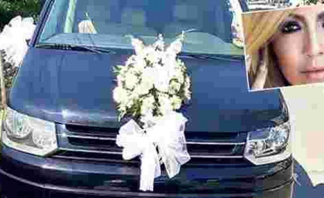 Hadise'nin arabası düğün için süslendi