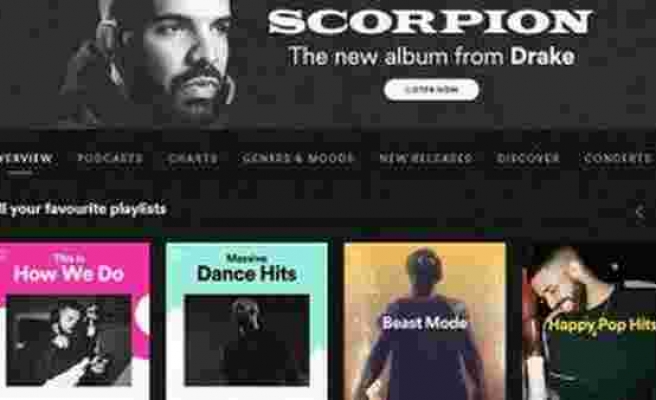 Spotify, Drake ile bezdirdi!