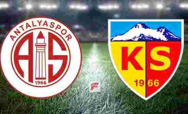Antalyaspor - Kayserispor maçı hangi kanalda, saat kaçta?