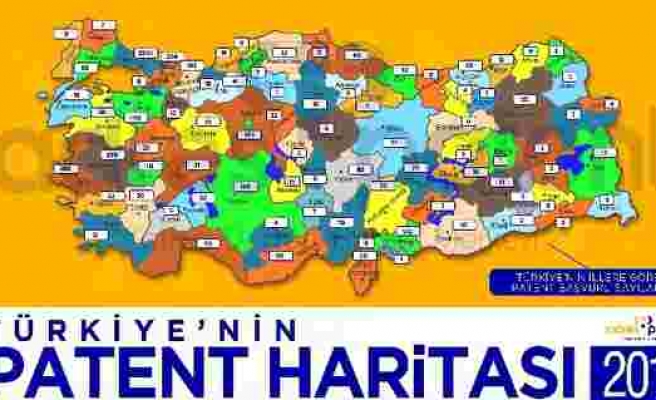Türkiye'nin 2018 yılı patent haritası