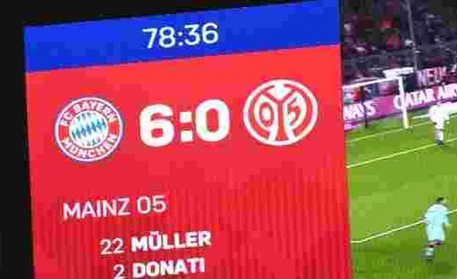Bayern Münih'ten Mainz'a yarım düzine gol