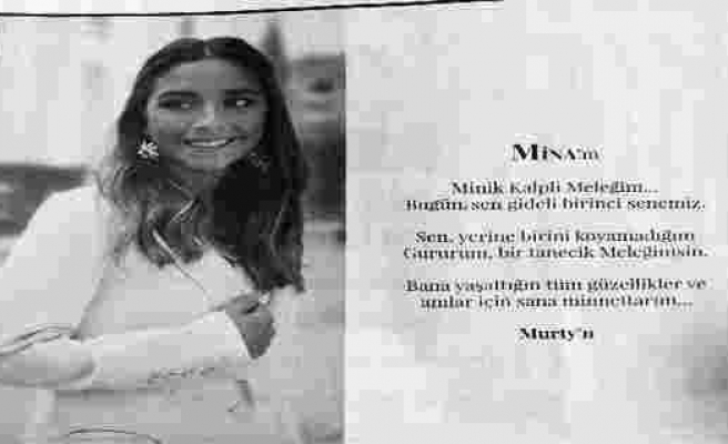 Mina Başaran'ın nişanlısı Murat Gezer'den duygusal ilan