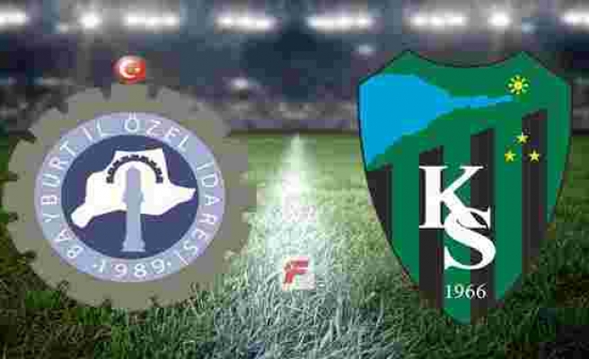 Bayburt İl Özel İdarespor - Kocaelispor maçı saat kaçta, hangi