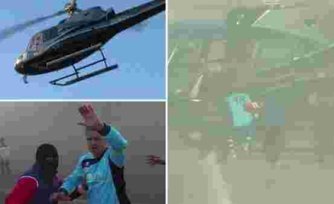 Jübilesini yapan futbolcu helikopterle kaçırıldı!