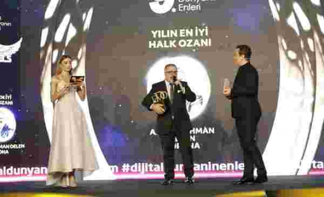 Yılın en iyi halk ozanı: Abdurrahman Delen / Korona şarkısı seçildi.