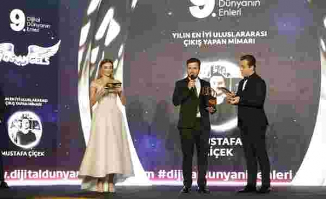 Yılın en iyi uluslararası çıkış yapan mimarı: Mustafa Çiçek seçildi.