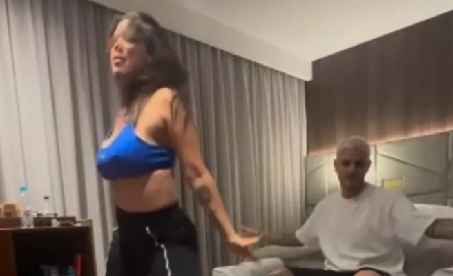Icardi, eşi Wanda Nara'ya dans dersi verdi! Ünlü çiftin videosu sosyal medyada gündem oldu