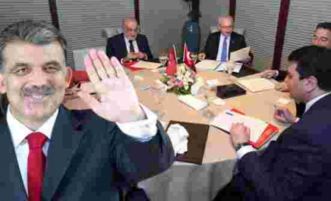 6'lı masanın gündeminden düşmedi! DEVA Partisi, Abdullah Gül'ü 