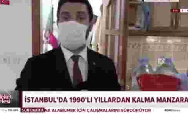 A Haber'in 'İstanbul'da Su Kesintisi' Haberinde Çamaşır Makinesinin Çalışması Sosyal Medyanın Gündeminde