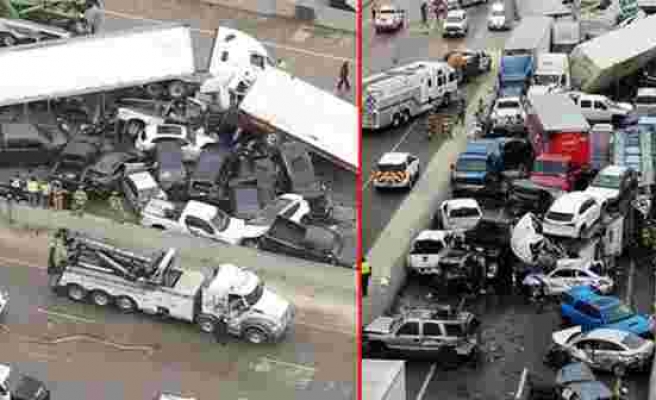 ABD'de 130 aracın birbirine girdiği zincirleme kazada ölü sayısı 6'ya yükseldi