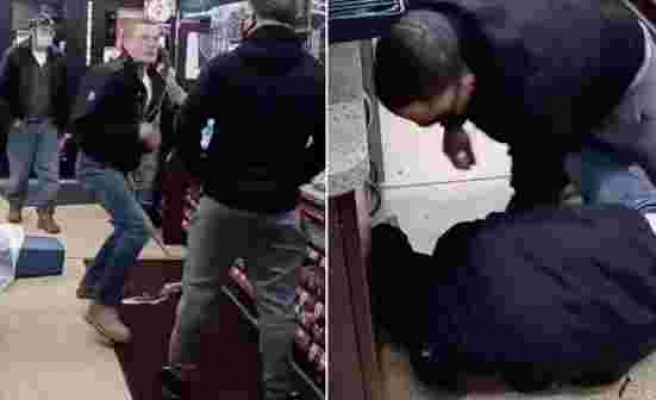 ABD'de bir markette çıkan kavga gündem yarattı: Irkçı ifadeler kullanan adamın yüzüne teneke kutuyla vurdu