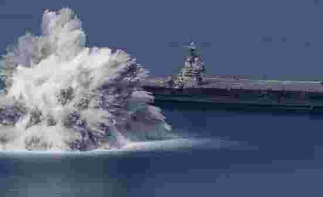 ABD Donanması, savaş gemisi patlayıcı testinde 3.9 büyüklüğünde deprem yarattı