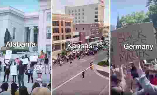 ABD'nin Birçok Kentinde ve Dünyada Gerçekleşen George Floyd Protestolarından Görüntüler