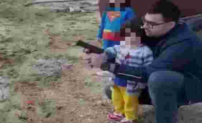 AKP'li Başkan Küçük Çocuğa Silahla Atış Yaptırdı