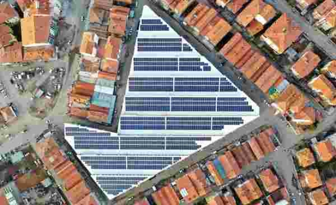 Aksaray Belediyesi semt pazarındaki güneş enerjisi sisteminden yılda 2,5 milyon lira gelir sağlıyor