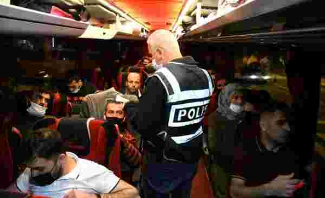 Aksaray'da yolcu otobüslerine yönelik denetimler sürüyor
