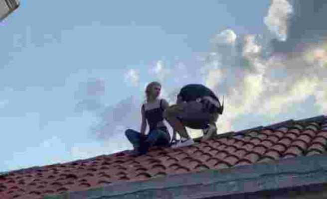 Aleyna Tilki, klip çekimi için Kız Kulesi’nin çatısına çıktı