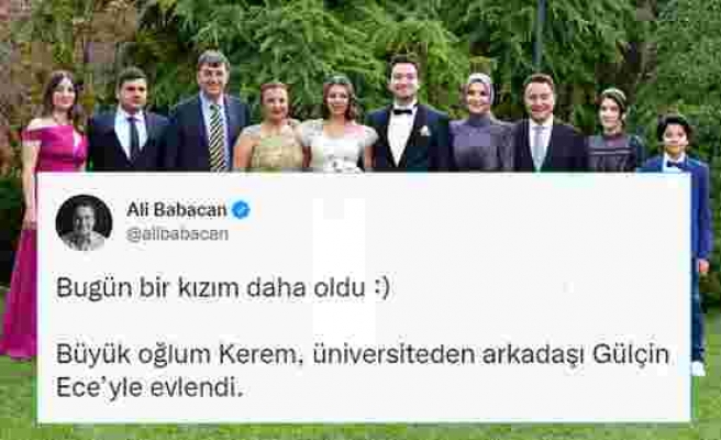 Ali Babacan Büyük Oğlunu Evlendirdi; Bu Fotoğrafı Paylaştı