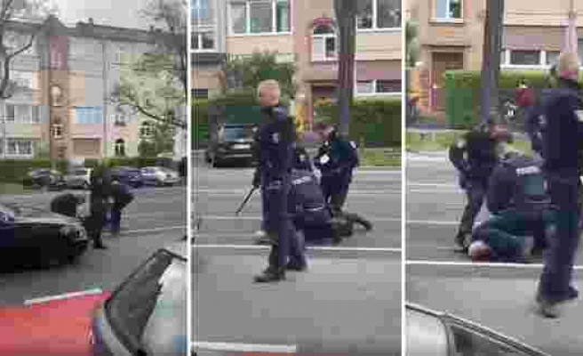 Alman Polisinin Türk Vatandaşa Şiddet Uyguladığı Görüntüler Tepki Çekti
