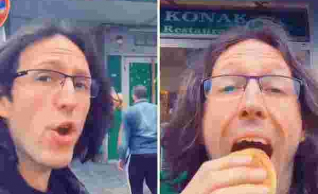 Almanya'da Bulunan Konak Restorantın Yemeklerine Hayran Olan Yabancı Adamın Harika Tepkilerinin Yer Aldığı Viral Olan Videosu