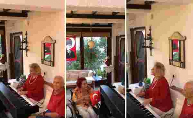 Anne ve Babasına Mozart'ın Türk Marşı Bestesini Çalan Piyanist Gülsin Onay'dan Muhteşem Görüntüler