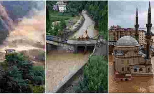 Artvin Yusufeli Barajı'nda 4 Kişinin Yaşamını Yitirmesine Neden Olan İçler Acısı Sel Felaketinden Görüntüler