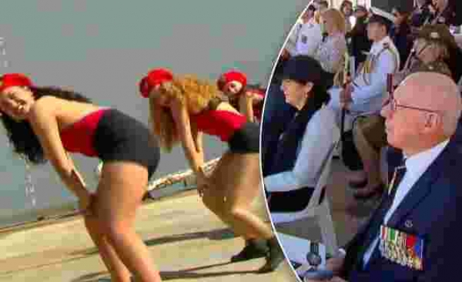 Askeri Geminin Hizmete Giriş Töreninde Twerk Yapan Kadınların Dans Gösterisinin Yansıtılma Şekli Tepki Çekti