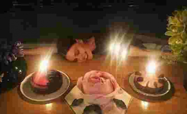 Aslı Enver, doğum gününü evinde minik bir grupla kutladı
