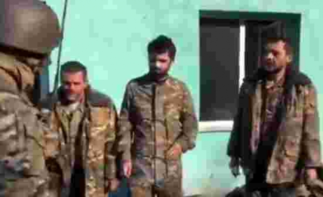 Azerbaycan ordusunun Karabağ'da esir aldığı Ermeni askerlerin görüntüsü yayınlandı