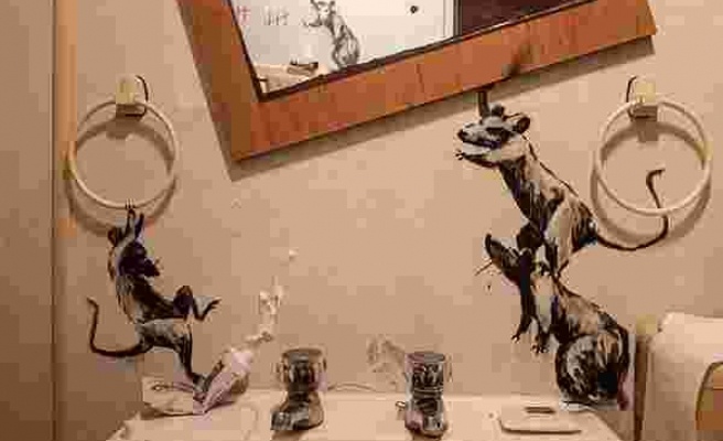 Banksy Karantina Günlerinde Sanatına Ara Vermedi: 'Eşim, Evde Çalışmamdan Nefret Ediyor'