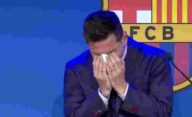 Barcelona'dan Ayrılan Messi, Basın Toplantısında Gözyaşlarına Hâkim Olamadı