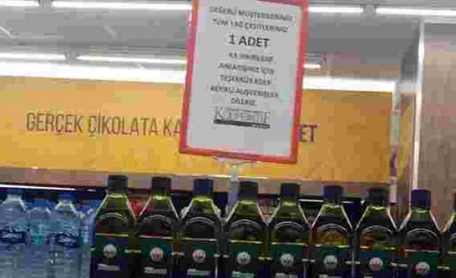 Bazı Marketlerde Yağ ve Şeker Satışına Kota Geldi: 1 Adet Alınabiliyor