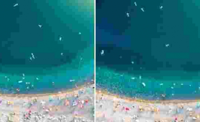 Belki de Dünya'nın Bakterileriyizdir: Bir Fotoğrafçının Denize Giren İnsanları Kaydettiği 'Bakteri Benzeri' Görüntüler