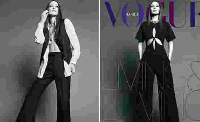 Bella Hadid ünlü moda dergisine poz verdi