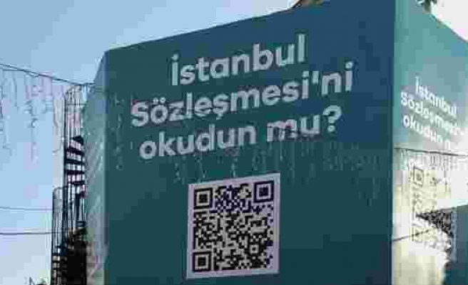 Beşiktaş Belediyesi'nden QR Kodlu Billboardlar: 'İstanbul Sözleşmesini Okudunuz mu?'